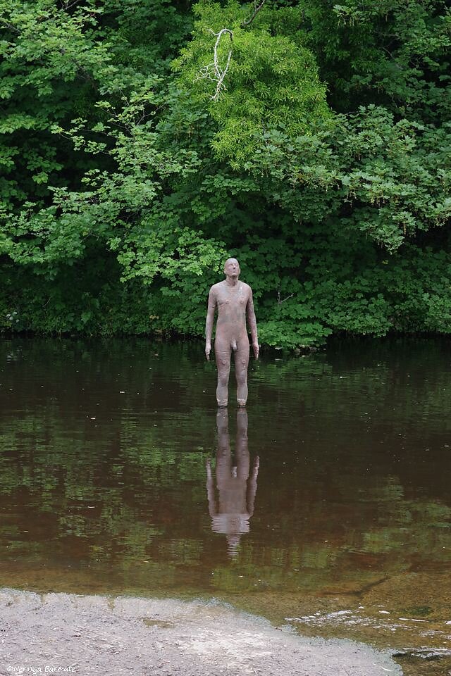 I of 6 Antony Gormley Sculptures in Edinburgh